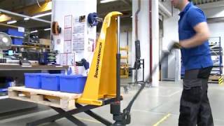 Jungheinrich AMX 10 manual hydraulic scissor lift pallet truck