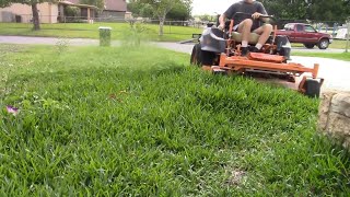 Lawn care vlog OVERGROWN lawn makeover