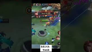 Edith Tank #gaming #gamingvideos #mlbb #mobilelegend #edith #shorts