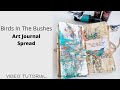 How To Paint in Art Journal Spread