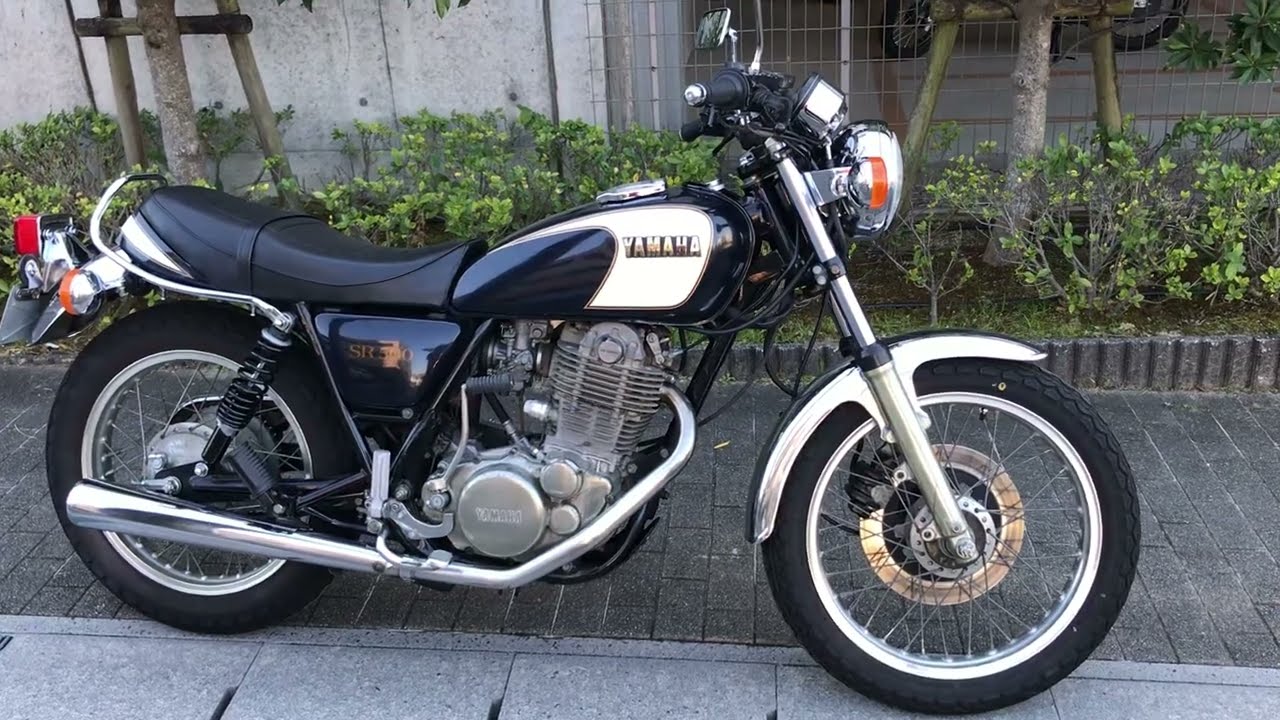 SR400 ブルックランズ コンチマフラー 2 - YouTube