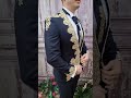 Costum de ceremonie, Bleumarin cu broderie, Slim Fit, Sacou, Vesta, Pantalon si Cravata – C3946