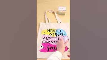 Heat Pressing Canvas Bags? Remember to Cold Peel! #shorts