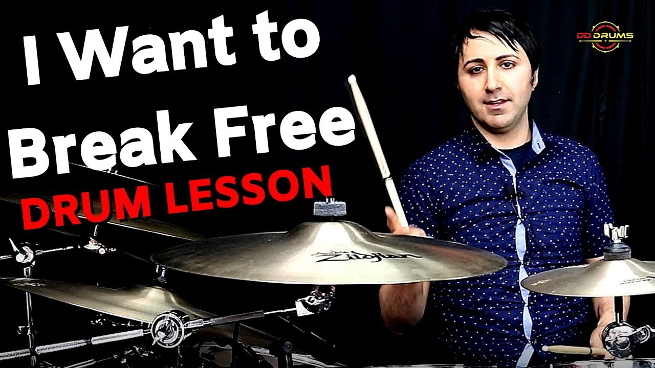 How to play I Want to Break Free Drum Lesson Queen YouTube