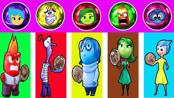 Guess the Correct Marble Color for Joy, Anger, Sadness, Fear, Disgust | Inside Out 2 Color Challenge