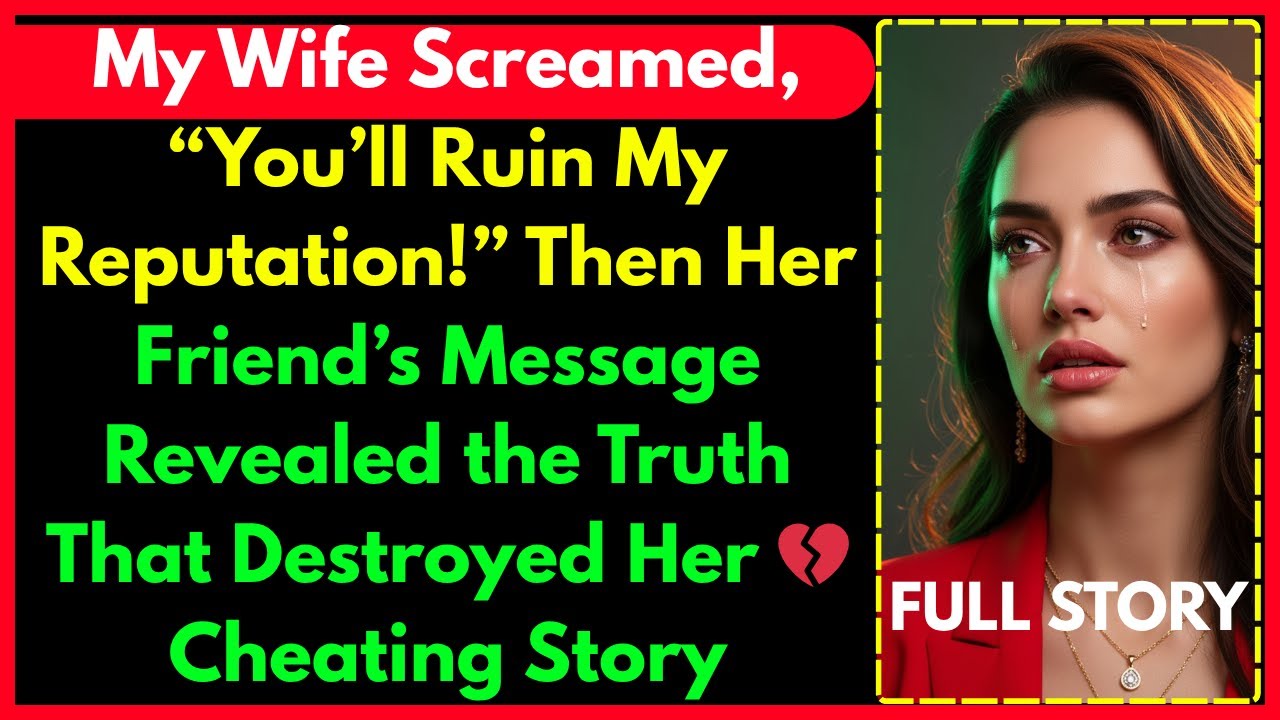 My Wife Screamed, “You’ll Ruin My Reputation!” — Then Her Friend’s