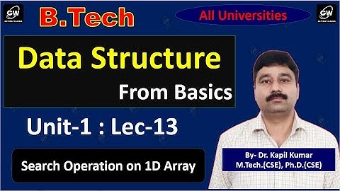 Lec-13 I Unit-1 I Data Structure I by Dr. Kapil Kumar Sir I Gateway Classes I AKTU RGPV I SPPU I