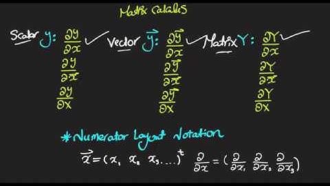 Matrix Differentiation - Derivatives With Respect to Vectors