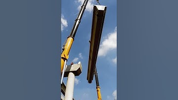 Precast Bridge beam installation process #goodtools #short