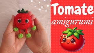 TOMATO 🍅 AMIGURUMI CROCHET KEYCHAIN ​​(step by step) ❤️
