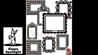 Stickr Frames Removable and Reusable Picture Frame Wall Decals