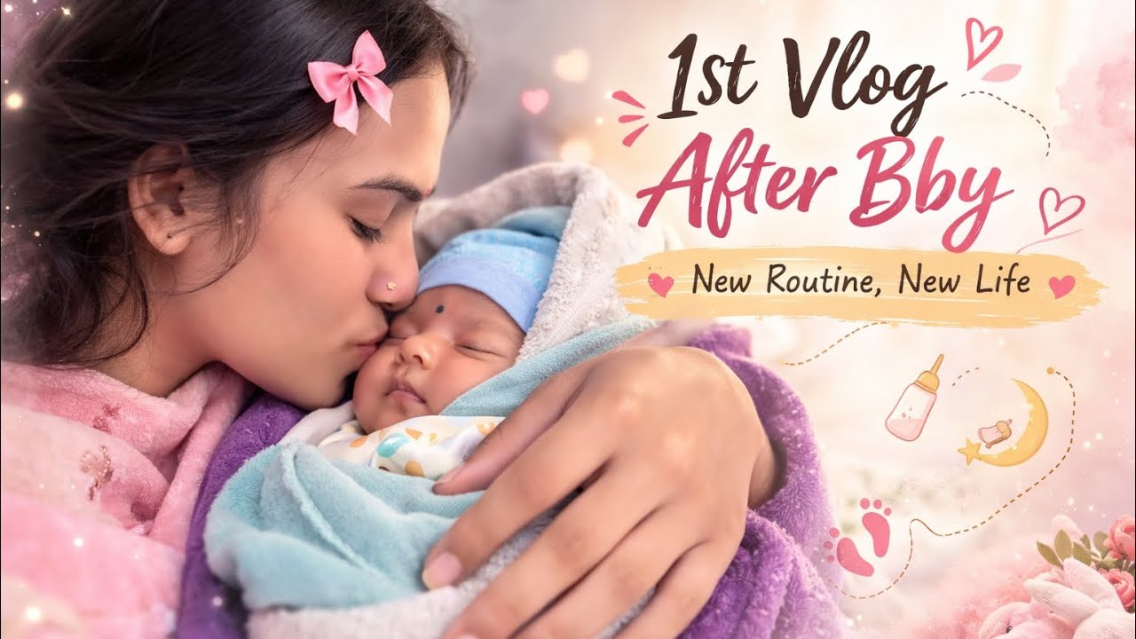 Finally… meri princess se milo 💕 | First Vlog After Baby”🫂🧿✨