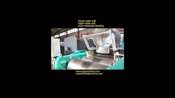 Three roller mill for high viscosity materials like offset ink...