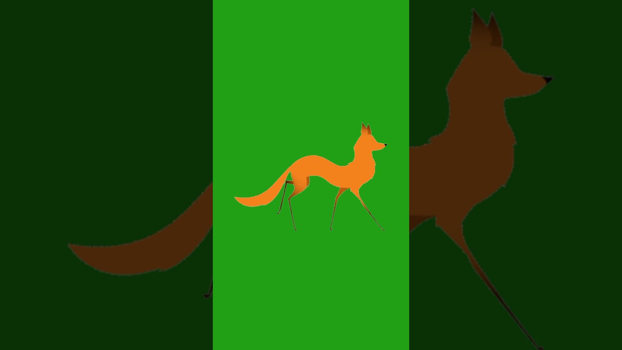 Fox Walking Green Screen Video l Green Screen Video Fox 