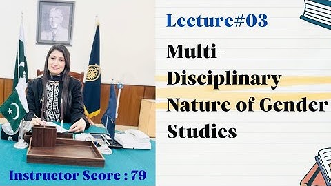 Multidisciplinary nature of Gender Studies