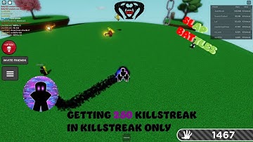 Getting 250 Killstreak in Killstreak only mode while people call me a hacker | Roblox Slap Battles