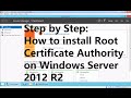 Installing Enterprise Root Certificate Authority in Windows Server 2012 R2