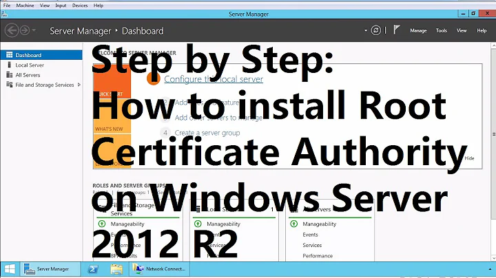 Installing Enterprise Root Certificate Authority in Windows Server 2012 R2