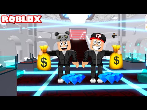 Zengin Adamın Elmasçı Dükkanını Soy ve Kaç!! - Panda ile Roblox Rob Mr Rich's Jewelry Store Obby