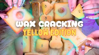 Yellow Only Mega Crunchy Wax Cracking Asmr