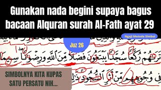 gunakan nada begini supaya bagus bacaan Alquran surat Alfath ayat 29