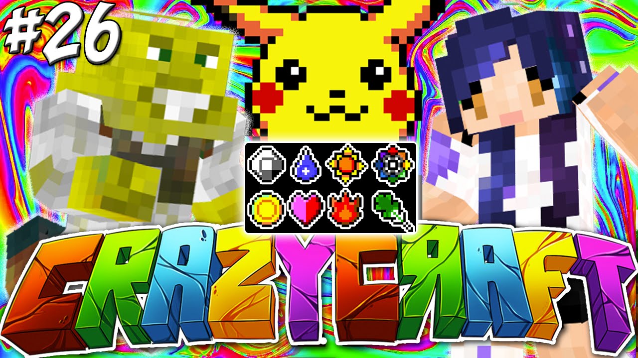 Joel's Pokemon Master Quest - YouTuber Survival Crazy Craft 3.0 - Ep 26