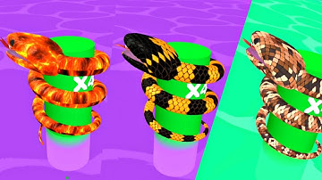 Snake Run Race Treasure Gameplay levels 51-63 Today