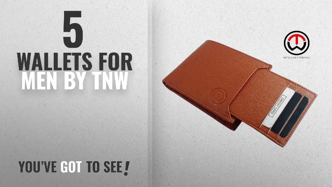TnW Men's Artificial Leather Bi-Fold Wallet - Tan Color, 6 Pockets With Coin Pouch - View #6