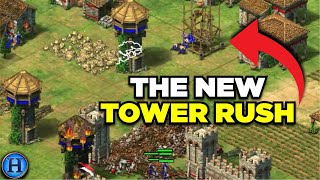 This New Tower Rush Strategy Has Potential | AoE2 screenshot 5