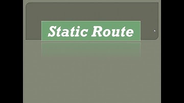Static Route || [TAMIL]