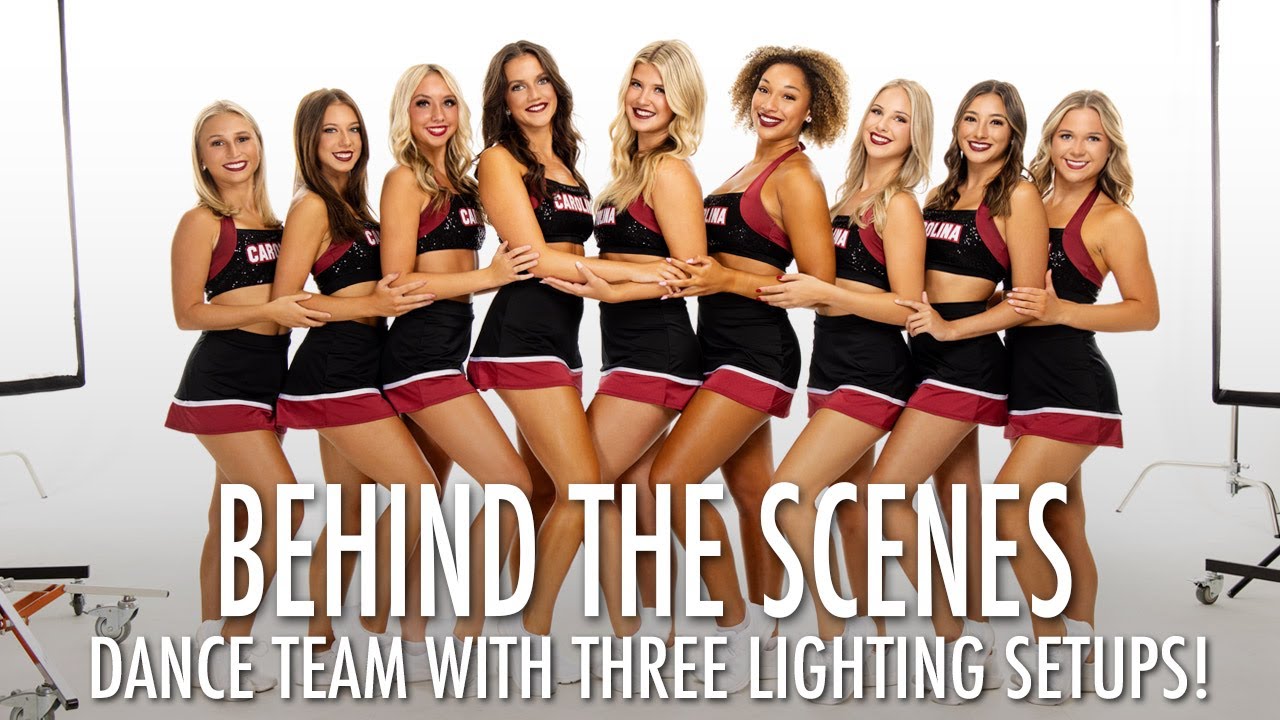 Behind the Scenes: Three Unique Lighting Setups for a Dance Team Photoshoot!
