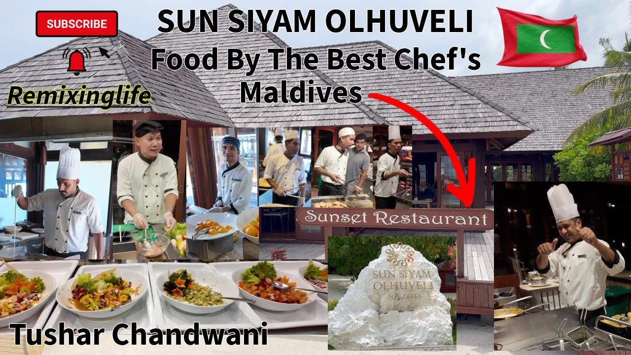SUN SIYAM OLHUVELI: кулинарная магия лучшего шеф-повара Мальдив в ресторане The Sunset🇲🇻 Видеобло...