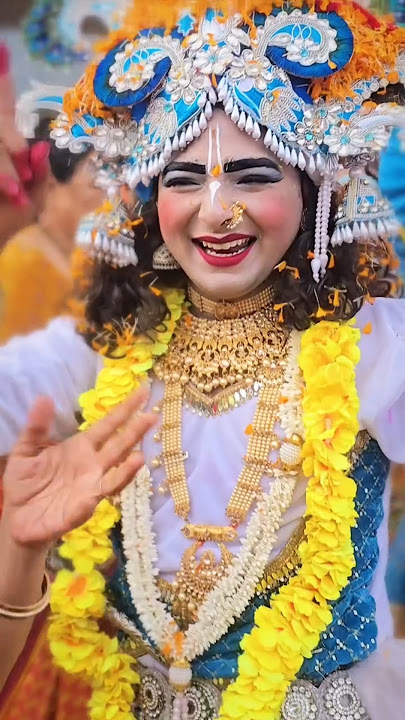 Teri meri katti ho jayegi | Ishu Tilakdhari #dance #radhakrishna #shortvideo #jhanki #bhajan #song