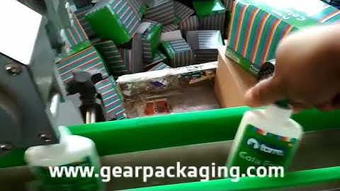 Automatic glue oval flat bottle double side labeling machine testing video