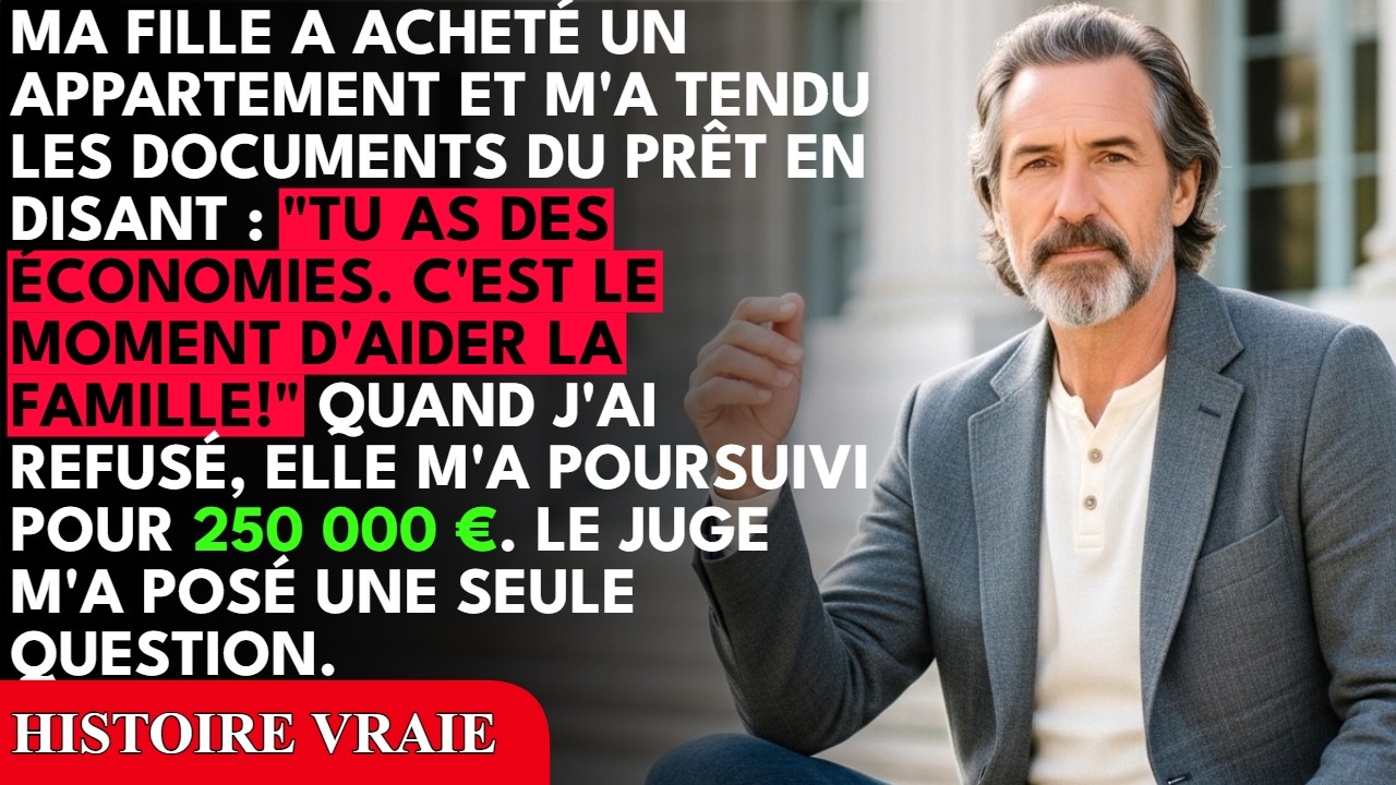 Ma fille est arrivée chez moi avec un grand sourire, une enveloppe kraft sous le bras et mon gendre en retrait. Elle venait d’acheter un appartement à 500 000 euros. Puis elle a posé les documents...