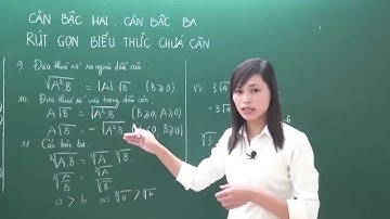 Toán cơ bản 9 - Chuyên đề căn thức,rút gọn biểu thức chứa căn - Cô Nguyễn Thị Huệ [Hocmai.vn]