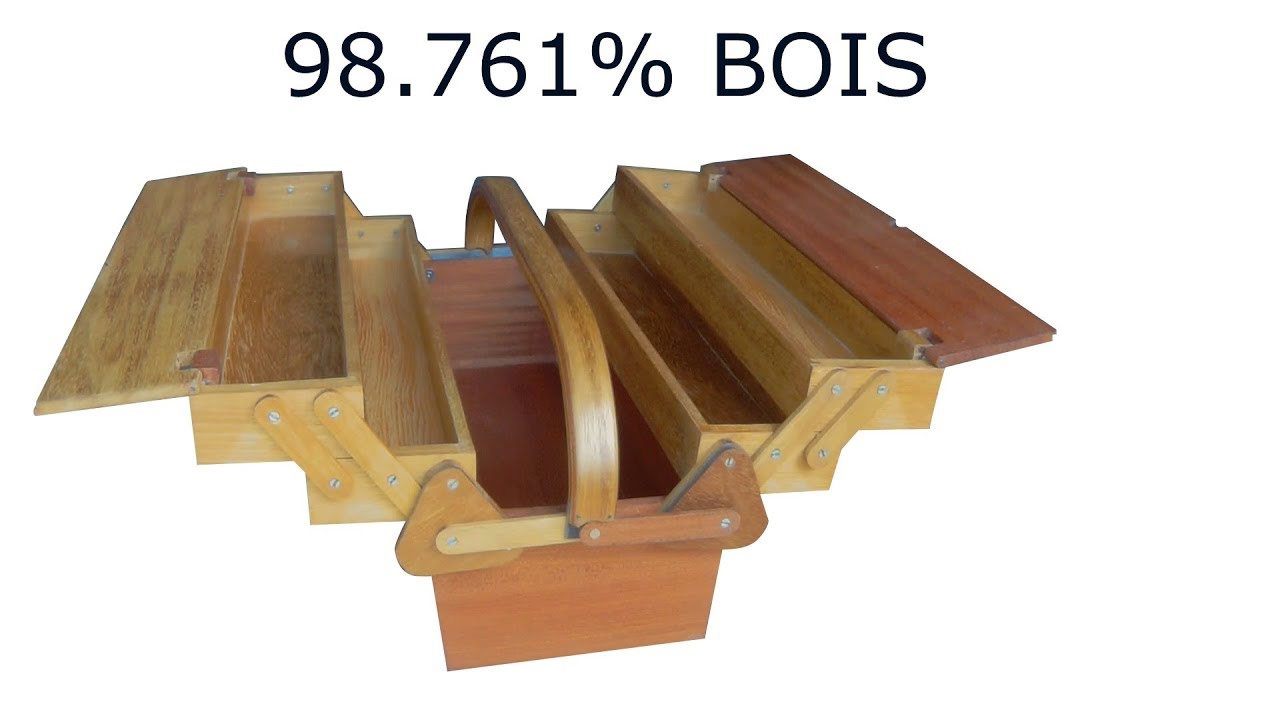 Caddie à Outils En Bois Artisanal Primitif - Fin Du XIXe Siècle (1800-1899) - Pièce Originale