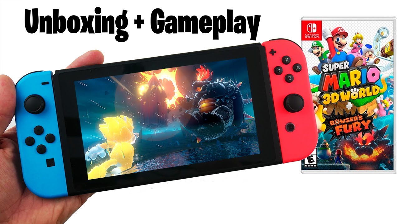 Nintendo Switch 本体➕SUPER MARIO 3DWORLD Super Mario 3D World + Bowser's Fury | Unboxing and Handheld