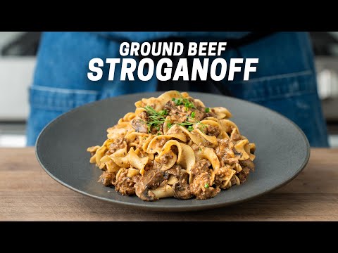 Mom Style Creamy Ground Beef Stroganoff