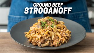 Mom Style Creamy Ground Beef Stroganoff