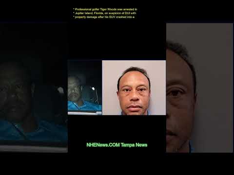 Professional golfer Tiger Woods was arrested in Jupiter Island, Florida, on suspicion of DUI with pr