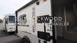 2019 Rockwood Geo Pro 16Th Toy Hauler
