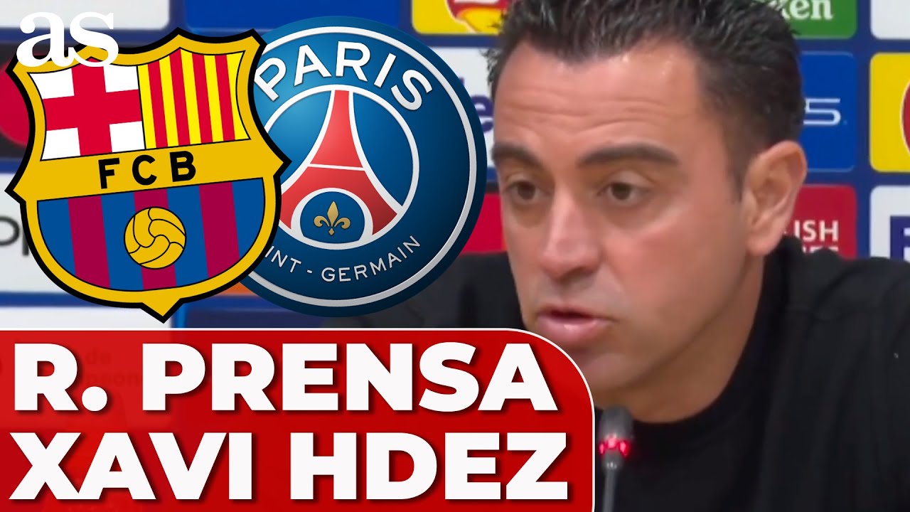 XAVI HERNÁNDEZ, rueda de prensa completa FC BARCELONA 1 - PSG 4 ...
