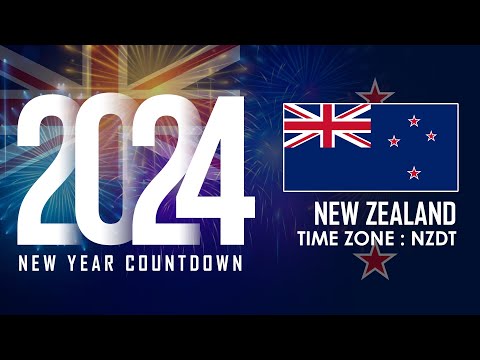 2024 New year Countdown New Zealand , Auckland