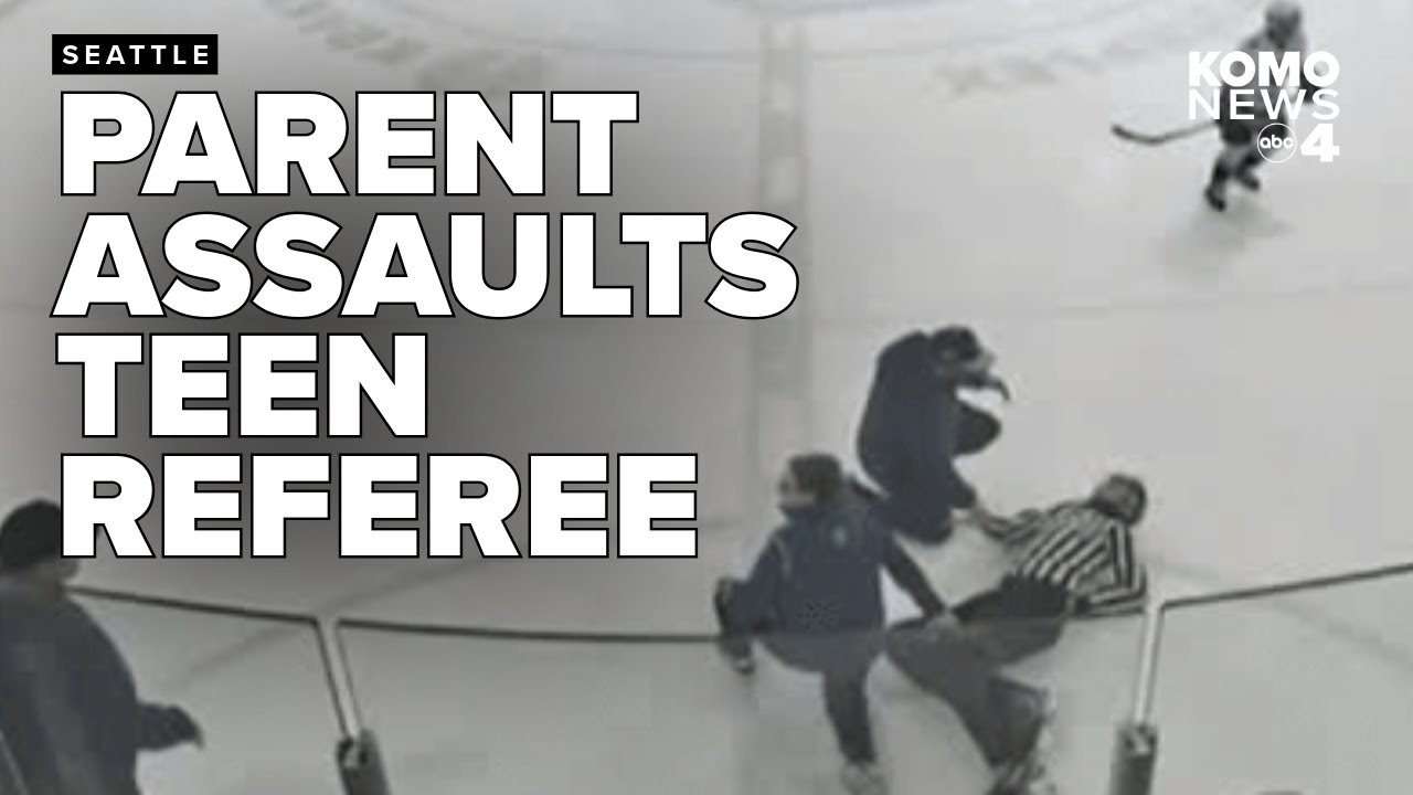 Parent assaults teen referee at Seattle hockey game - YouTube