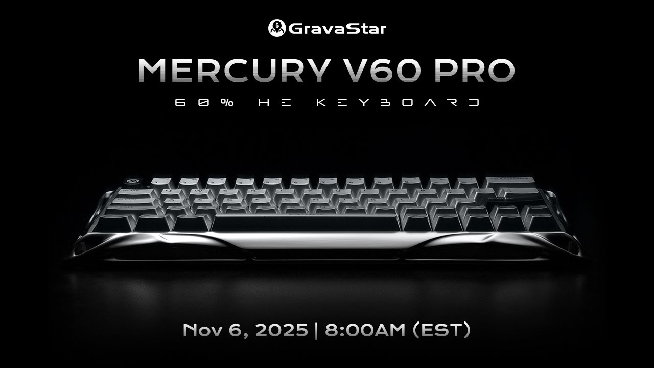 GravaStar Mercury V60 Pro Deluxe Edition keyboard has serious sci