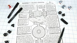 How to Create a One Page Dungeon! Temple of the Blood Crystal! Free Download!!!