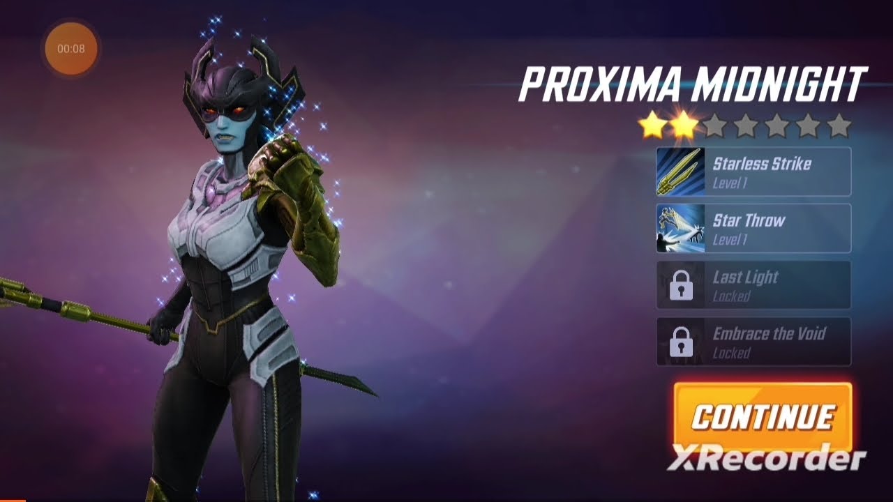 unlocking proxima midnight Marvel strike force YouTube