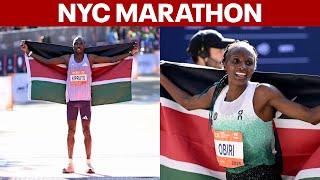 Hellen Obiri sets course record, Benson Kipruto wins men’s title at NYC Marathon