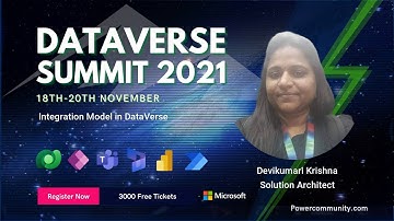 Integration Model in DataVerse - Dataverse Summit 2021